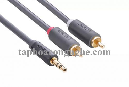 Ugreen 40423 0.5M màu Đen Cáp âm thanh 2 đầu Bông sen sang 3.5mm dương AV116 30040423